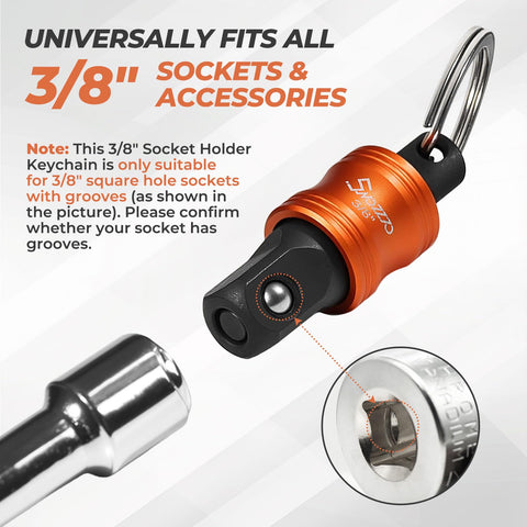 Swozzto locking clip and sockets securely hold tools during fast work.