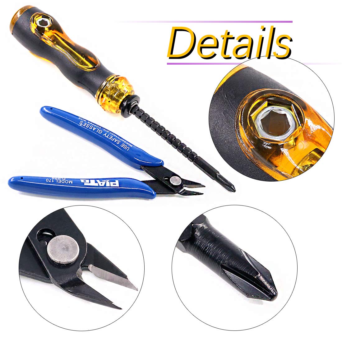 Swpeet screwdriver included for precise adjustments and quick fixes