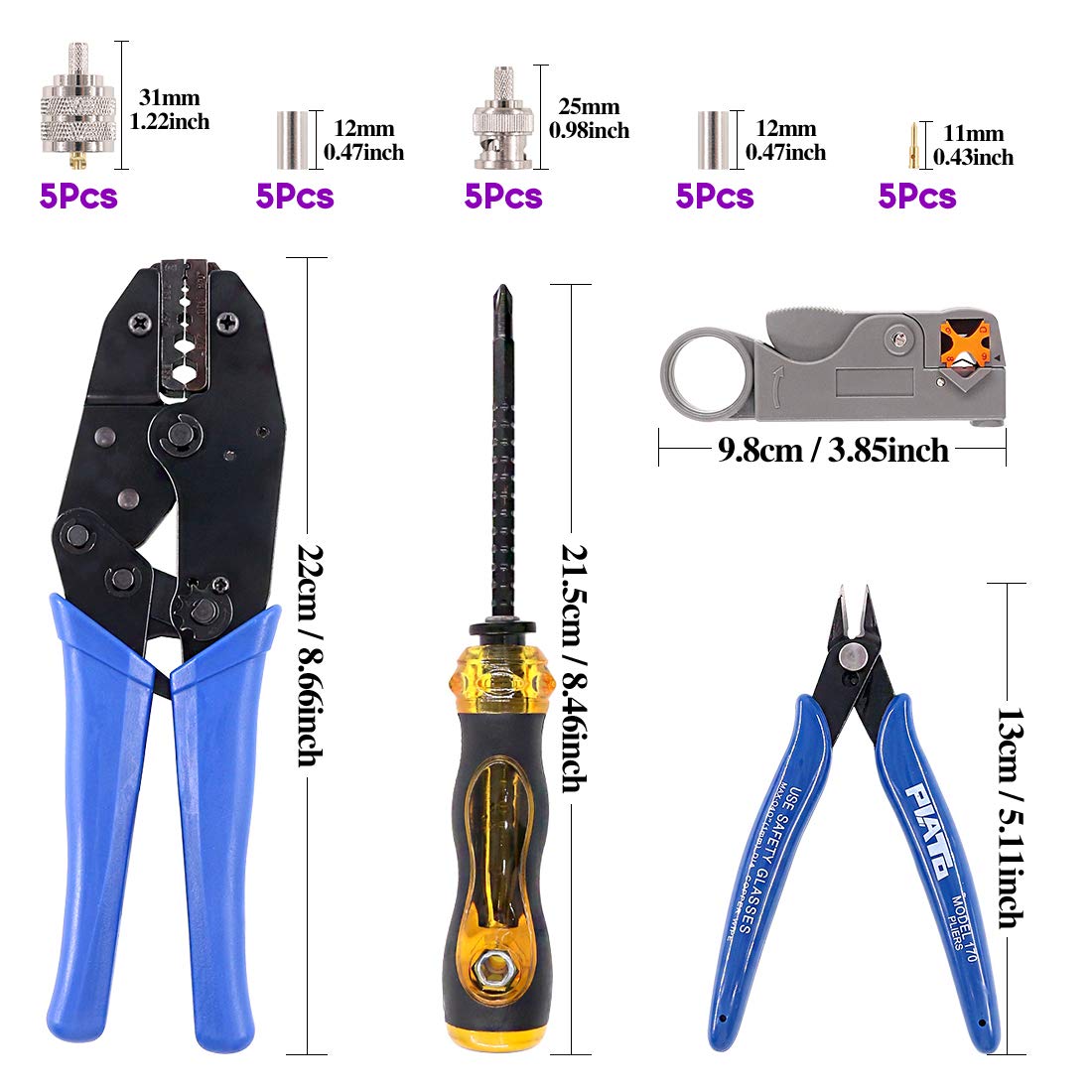 Swpeet wire stripper with built-in guide for clean insulation removal