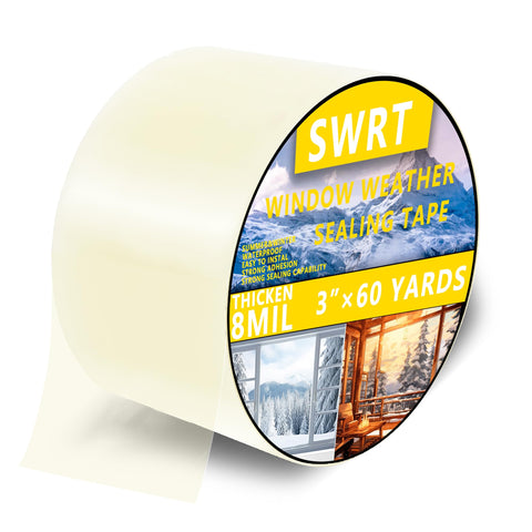 SWRT transparent seal visible on a light-colored window frame