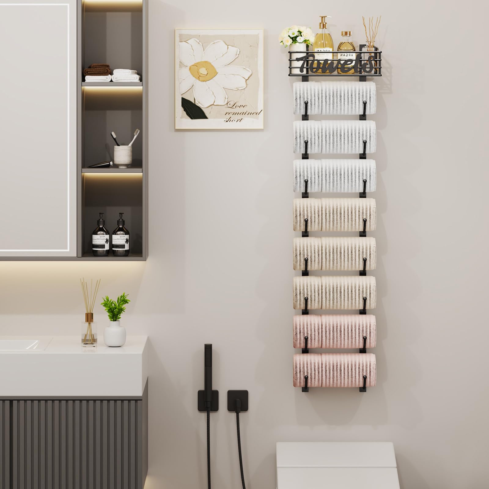 SWTYMIKI anti-sway design stabilizing the towel rack