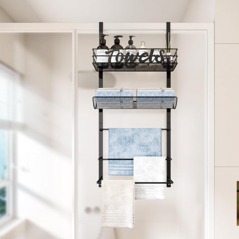 SWTYMIKI dry-wet separation basket keeps towels tidy and separated
