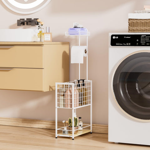 SWTYMIKI durable metal and wood construction resists humidity for lasting style.