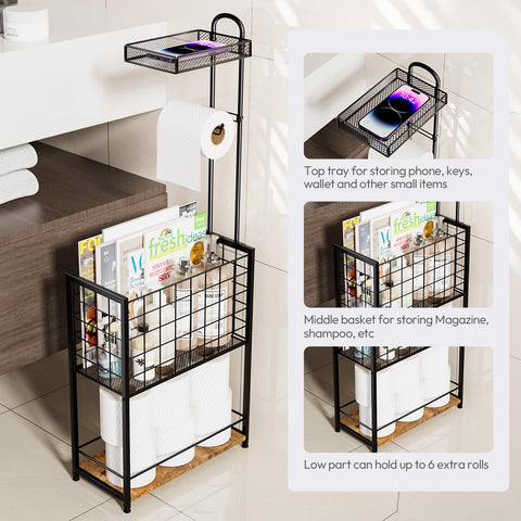 SWTYMIKI bottom basket storing magazines or extra rolls