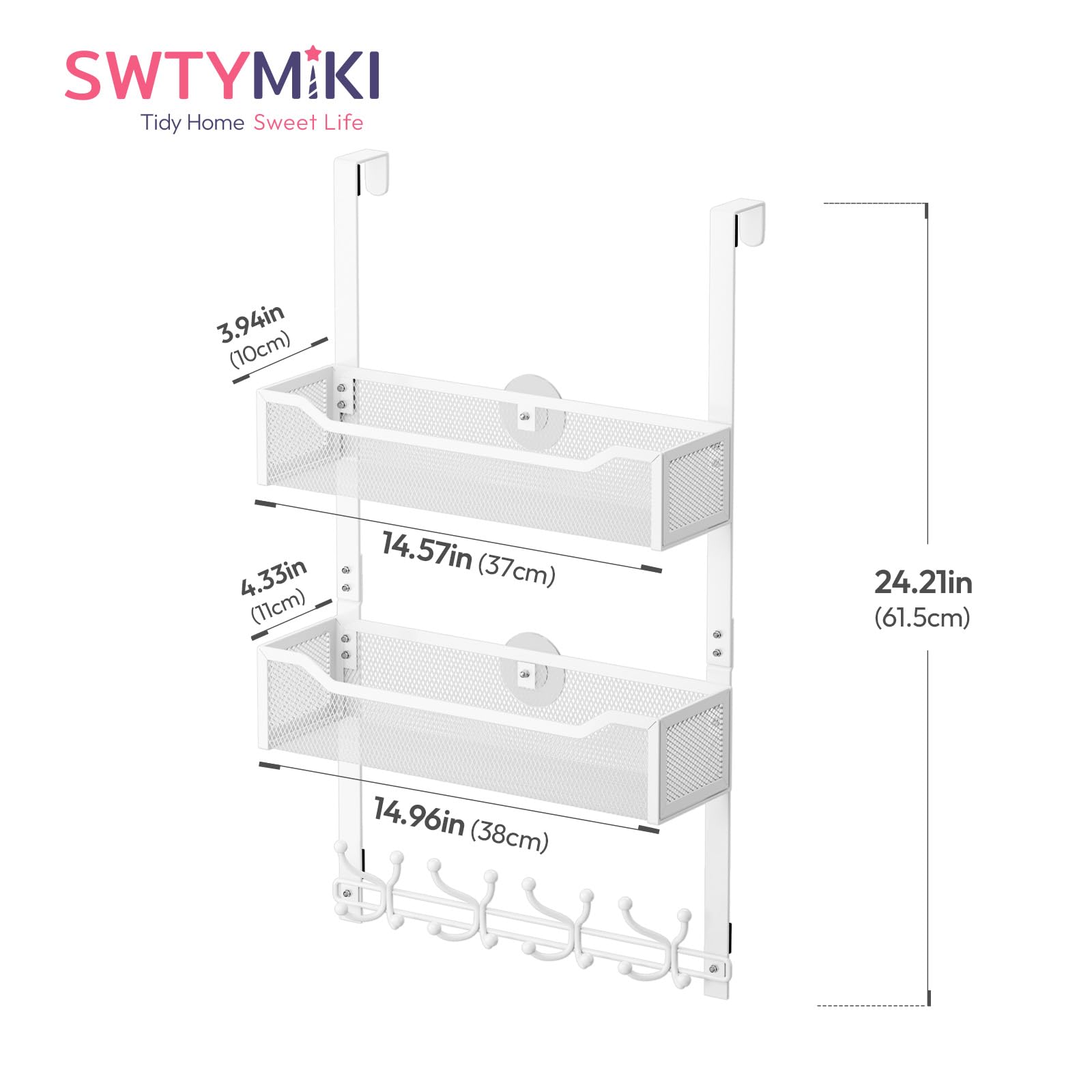 SWTYMIKI mesh baskets prevent small items from slipping through