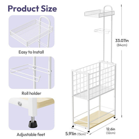 SWTYMIKI shelf area accommodates phones or wet wipes for quick access.