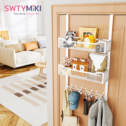 SWTYMIKI stainless steel door organizer for durable, modern storage