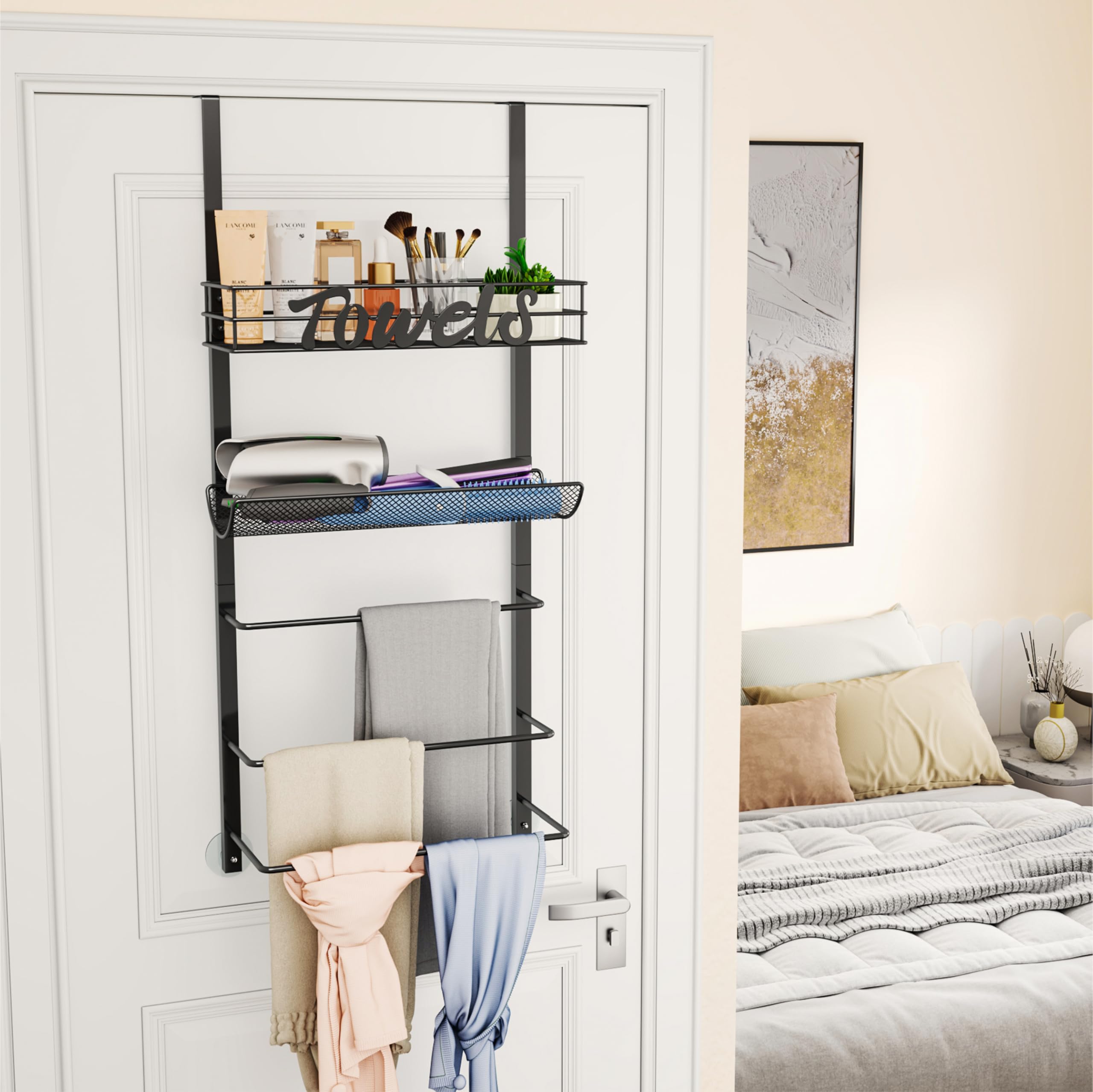 SWTYMIKI sturdy metal frame provides durable storage