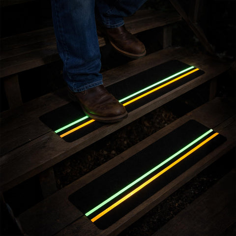 S&X 10-pack outdoor stair treads deliver durable non-slip grip for wet exterior stairs