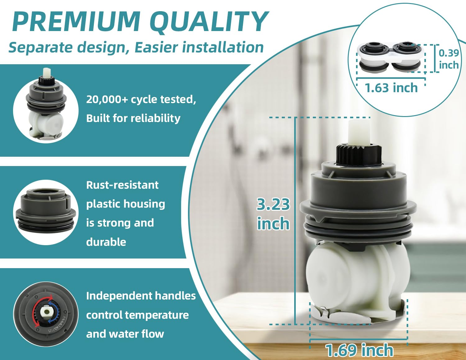 Sxtrrdnary RP46463 dual-function cartridge compatible with Delta dual-function showers.