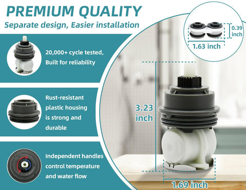 Sxtrrdnary RP46463 dual-function cartridge compatible with Delta dual-function showers.