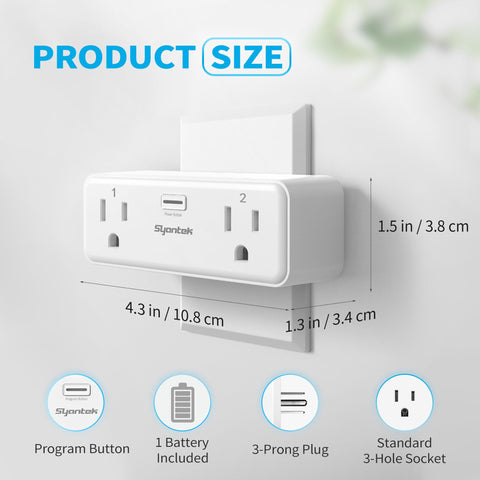 Syantek in-use scenario shows easy schedule and remote control for lamps.