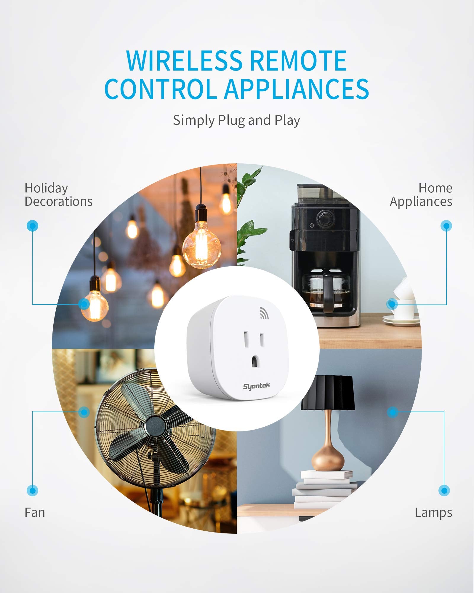 Syantek remotes-handheld-buttons provide convenient on-off control from a distance.