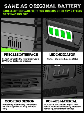 Sydelway 60V battery LED indicators reveal remaining power at a glance