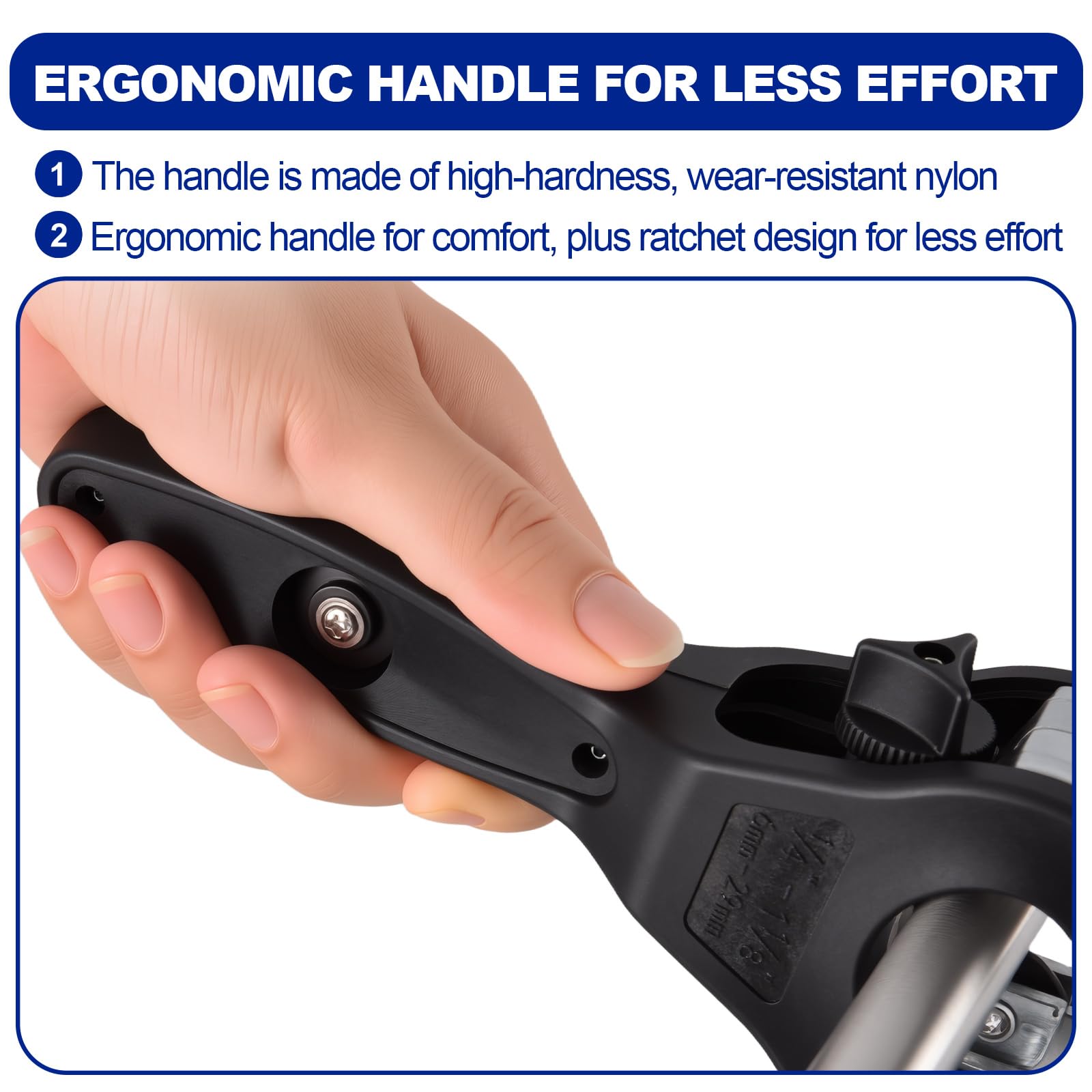 SYFLHYP compact design fits tight spaces near walls and fixtures.