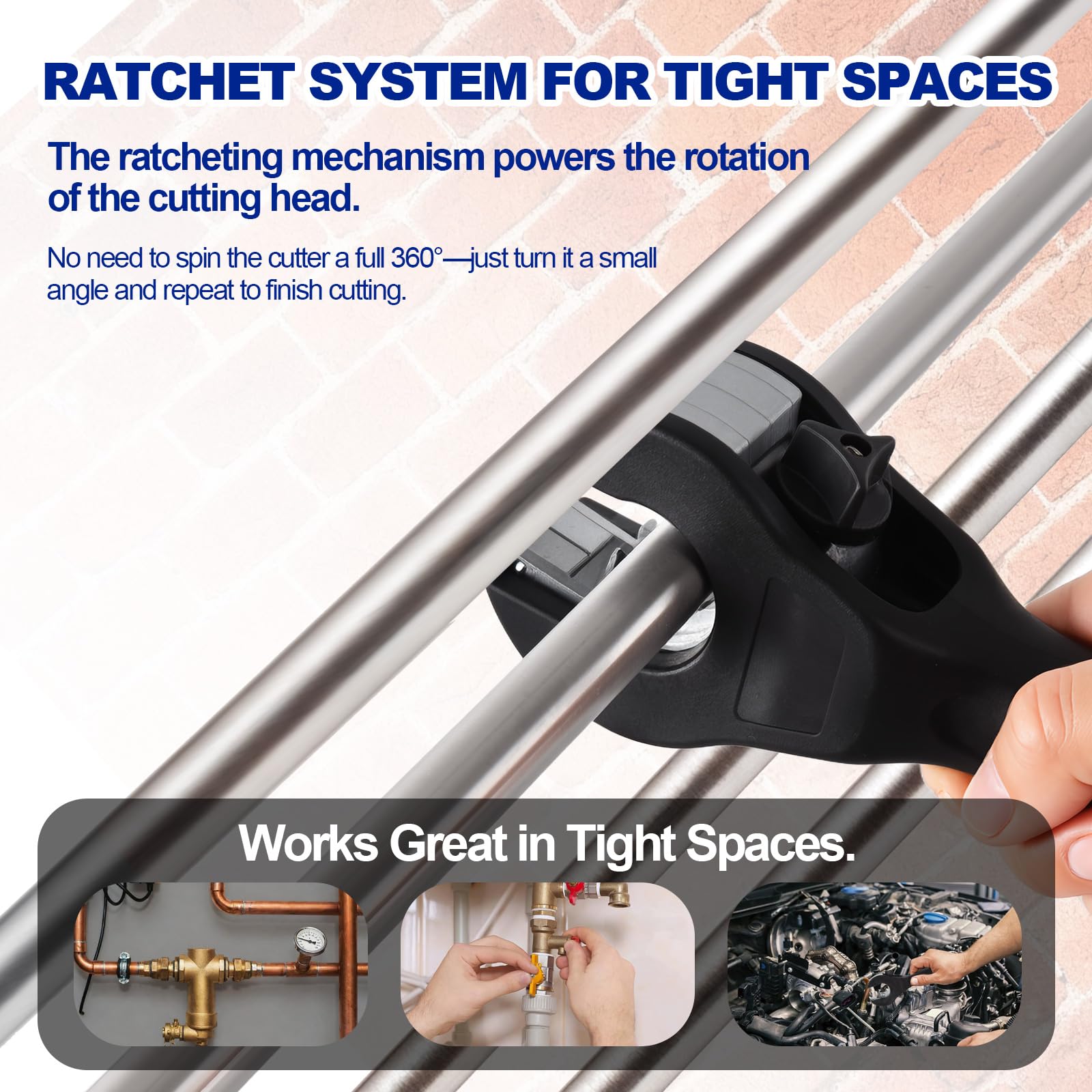 SYFLHYP cutter for 95% of home pipes, including copper and aluminum.