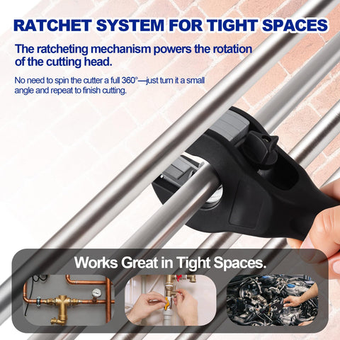 SYFLHYP cutter for 95% of home pipes, including copper and aluminum.