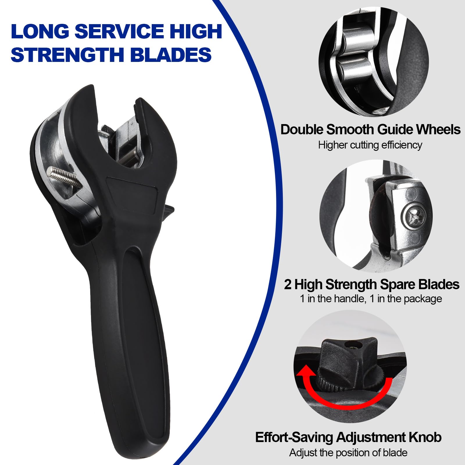 SYFLHYP high-strength blades delivering quick, flat cuts on copper and brass.