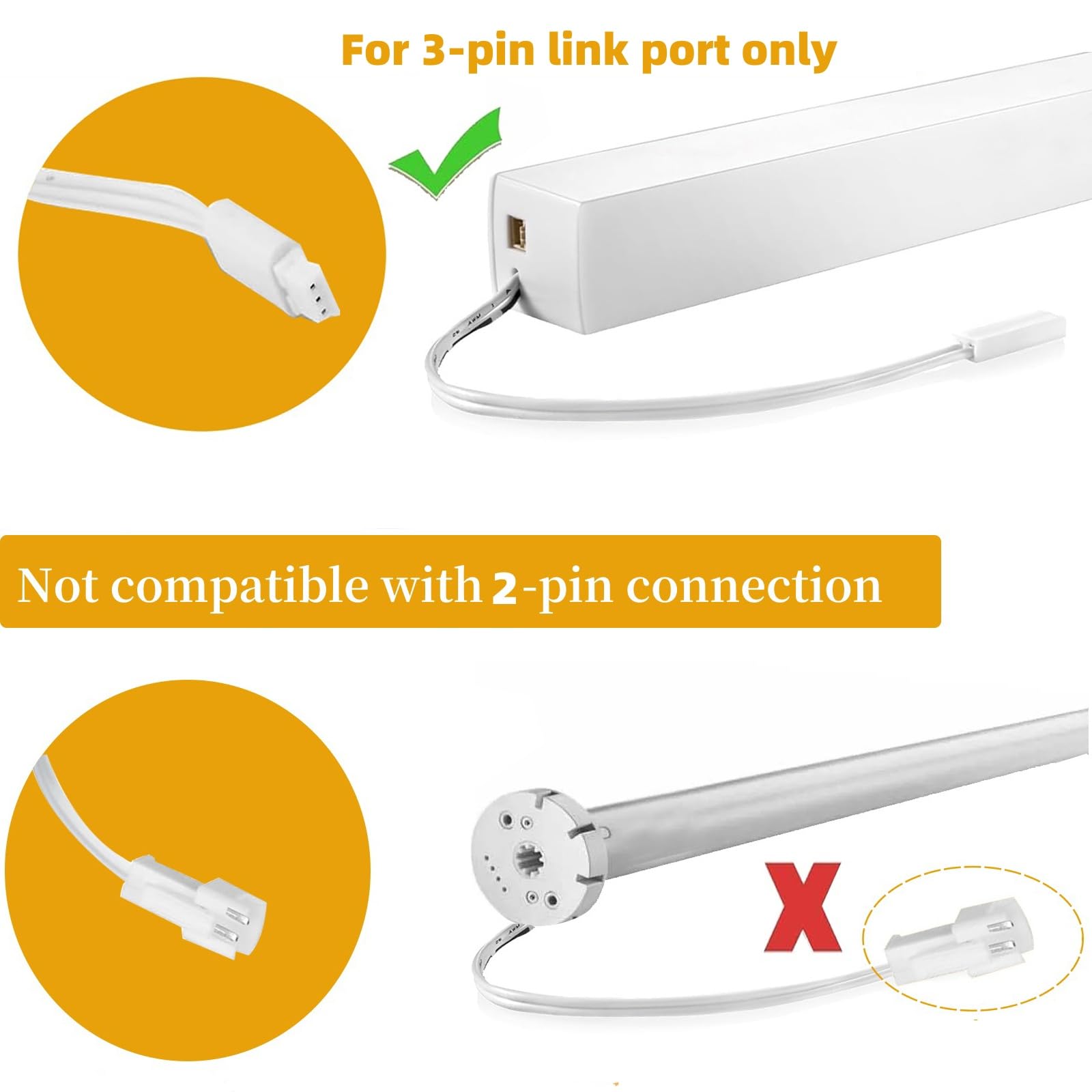 SYFLYH Somfy charger LED indicators clearly show charging status.