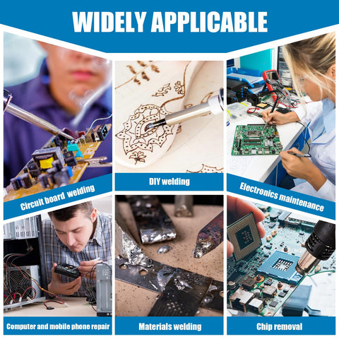 Syizyen 8586D air nozzles and tips for precise heat shaping.