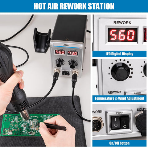 Syizyen 8586D LED temperature controls for exact settings.