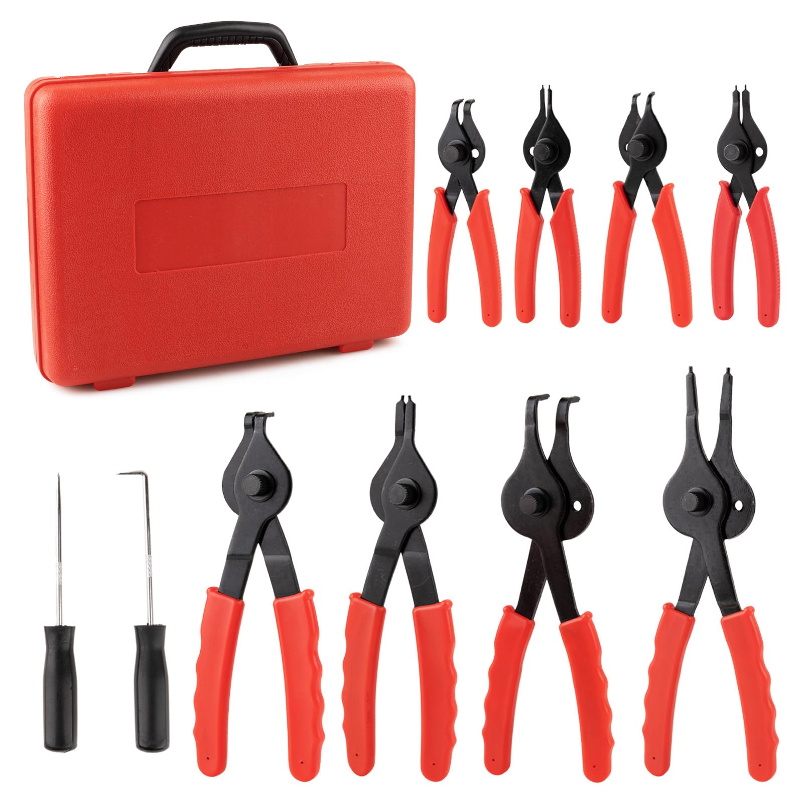 Syizyen snap ring pliers with straight tips for precise ring removal