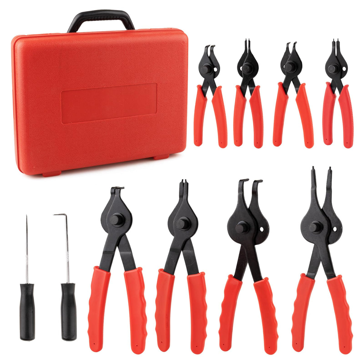 Syizyen snap ring pliers with straight tips for precise ring removal