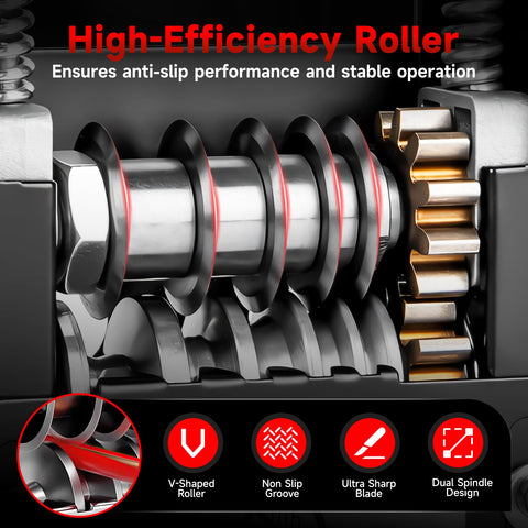 SyKart hand crank enables precise manual stripping.
