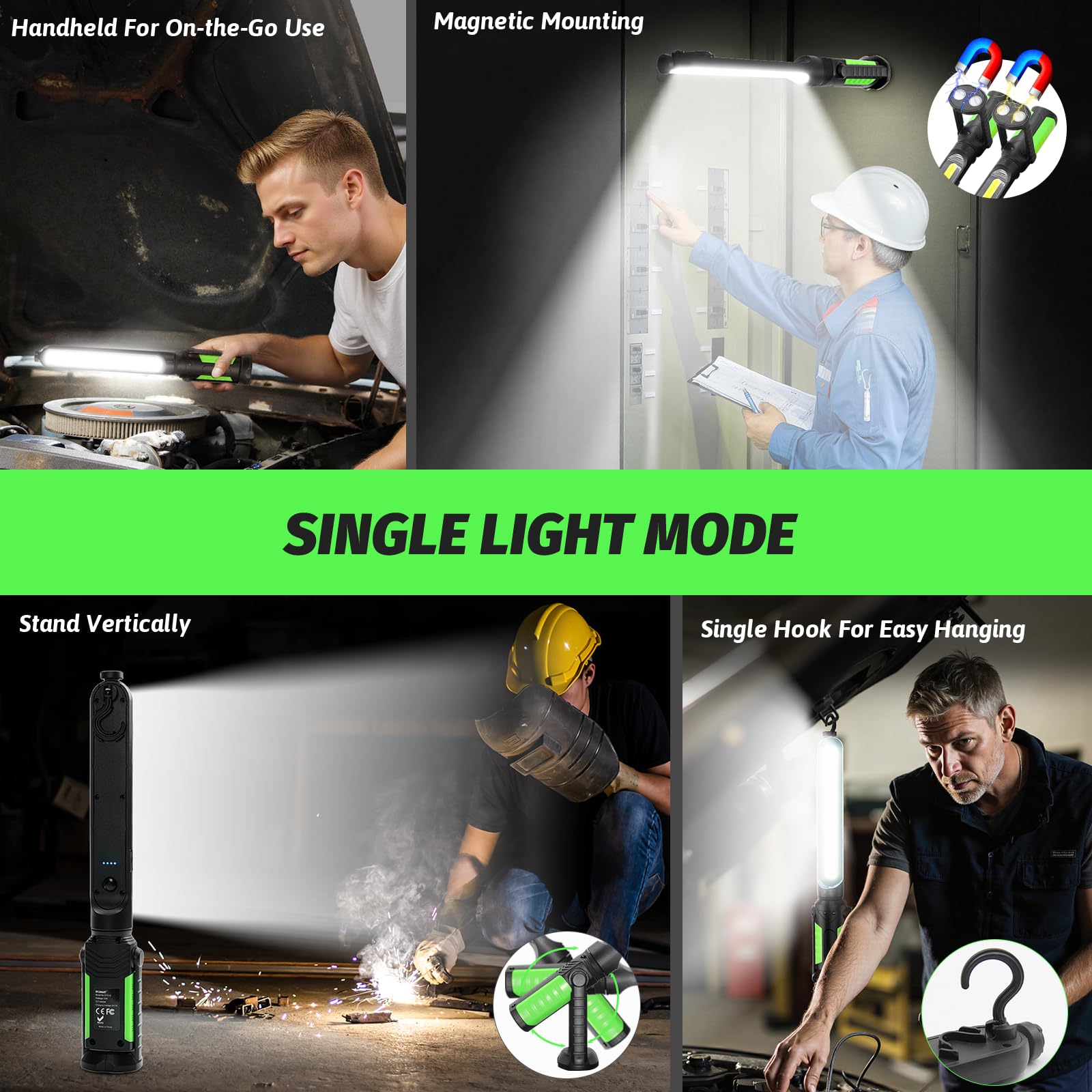 Sylsmart dual magnetic light bar underhood provides hands free, stable lighting for repairs.