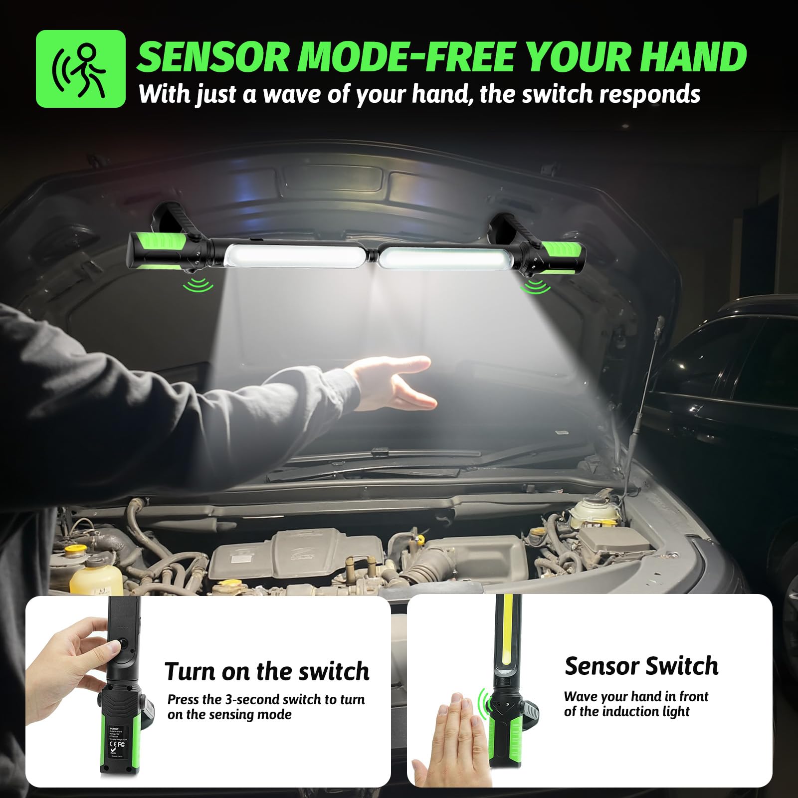 Sylsmart three lighting modes adapt to tasks from bright work to emergencies.