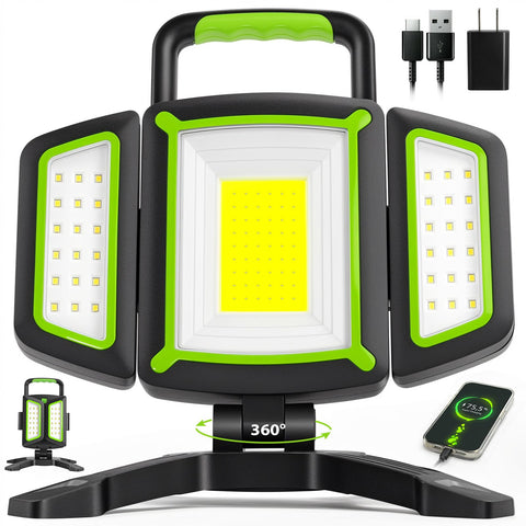 SYLSTAR 30W work light front view enhances garage visibility