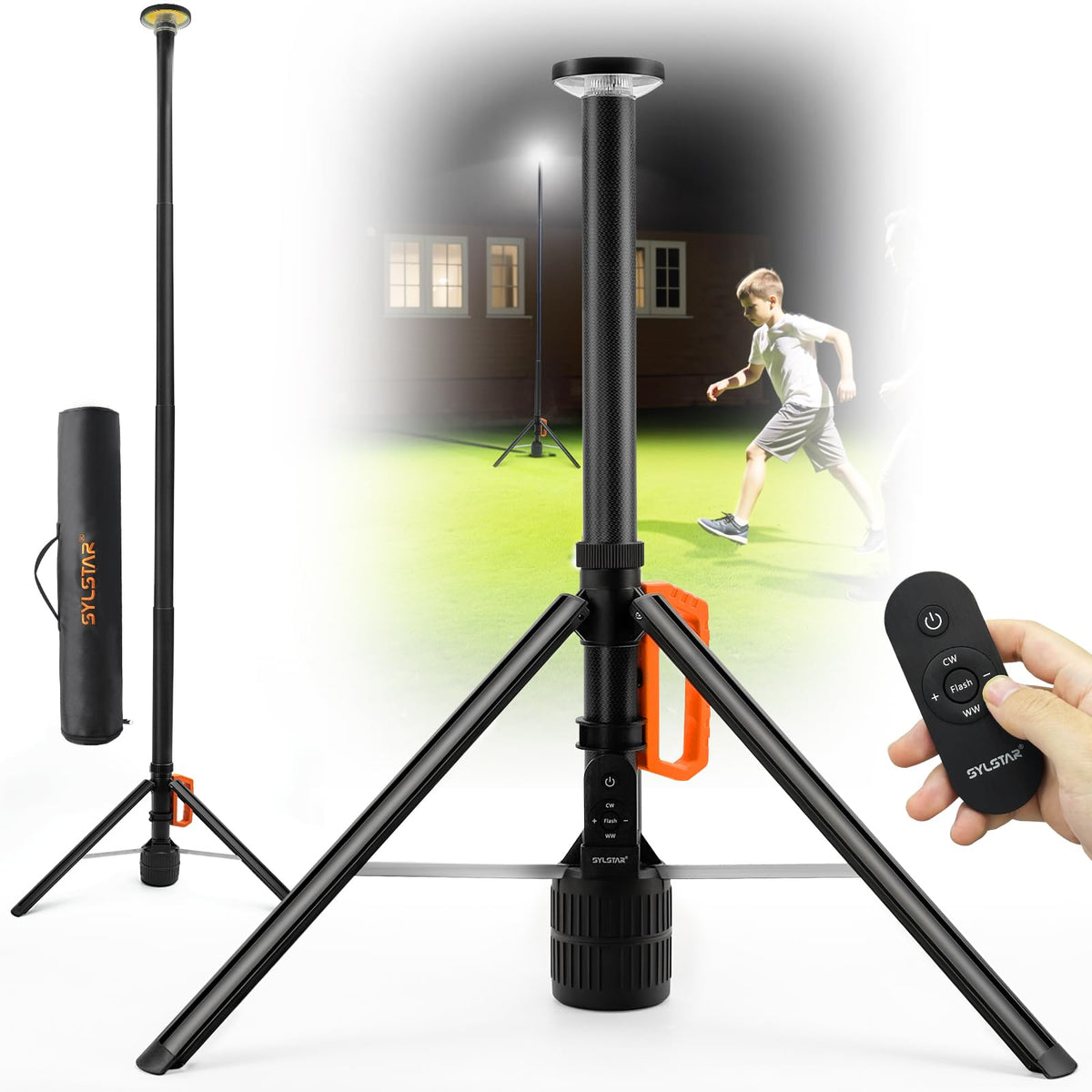 SYLSTAR 360-degree light extended stand for versatile reach and shadow-free coverage.