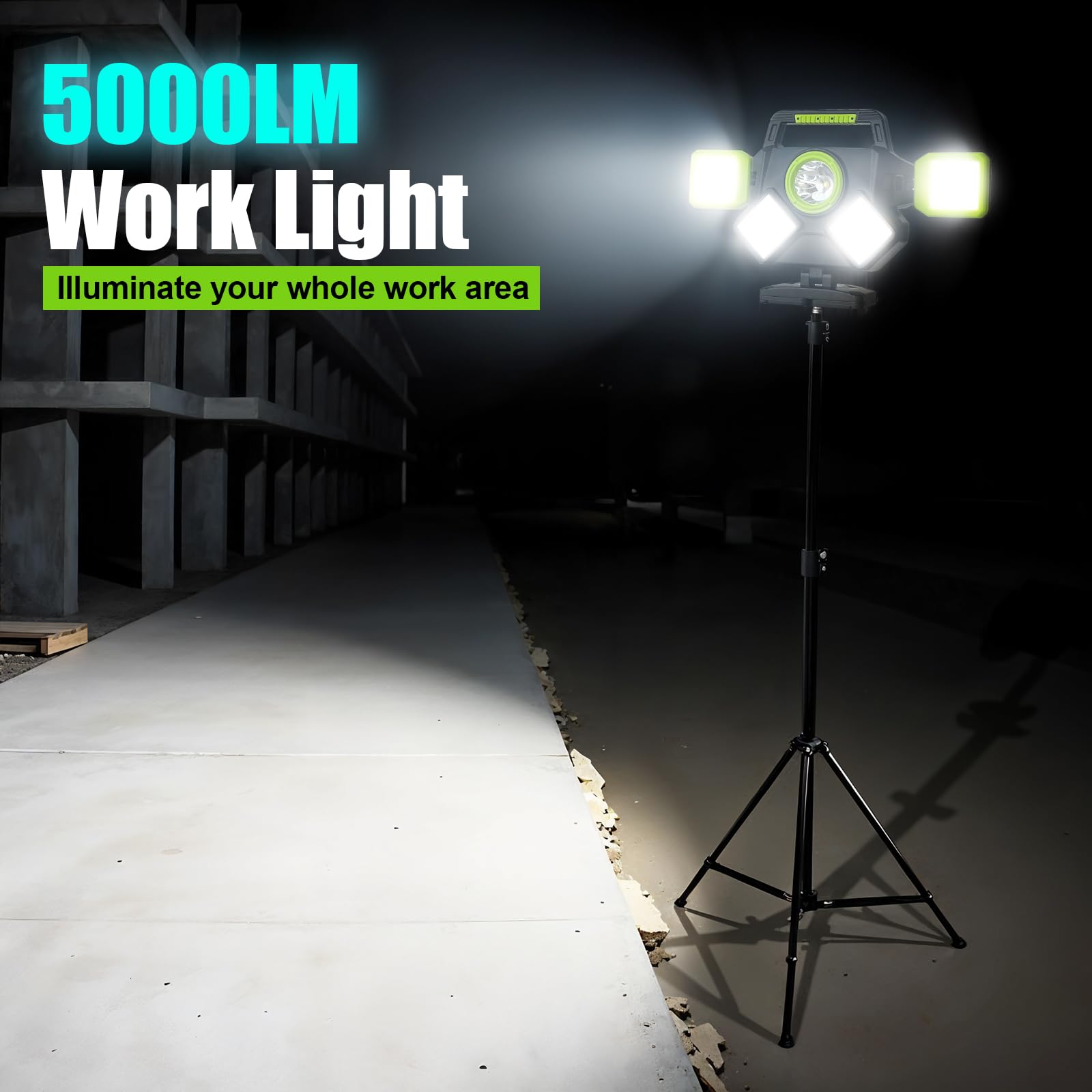 SYLSTAR main light rotates 360 degrees for flexible coverage.