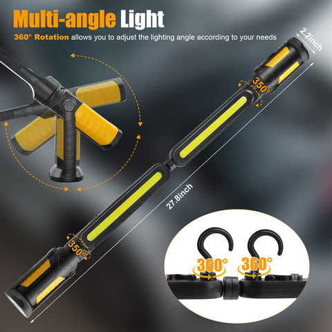 SYLSTAR IP54-durable work light handles rain and splashes in garages and basements.