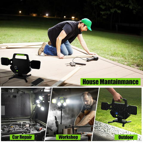 SYLSTAR IP65 waterproof design stands up to indoor and outdoor jobs.
