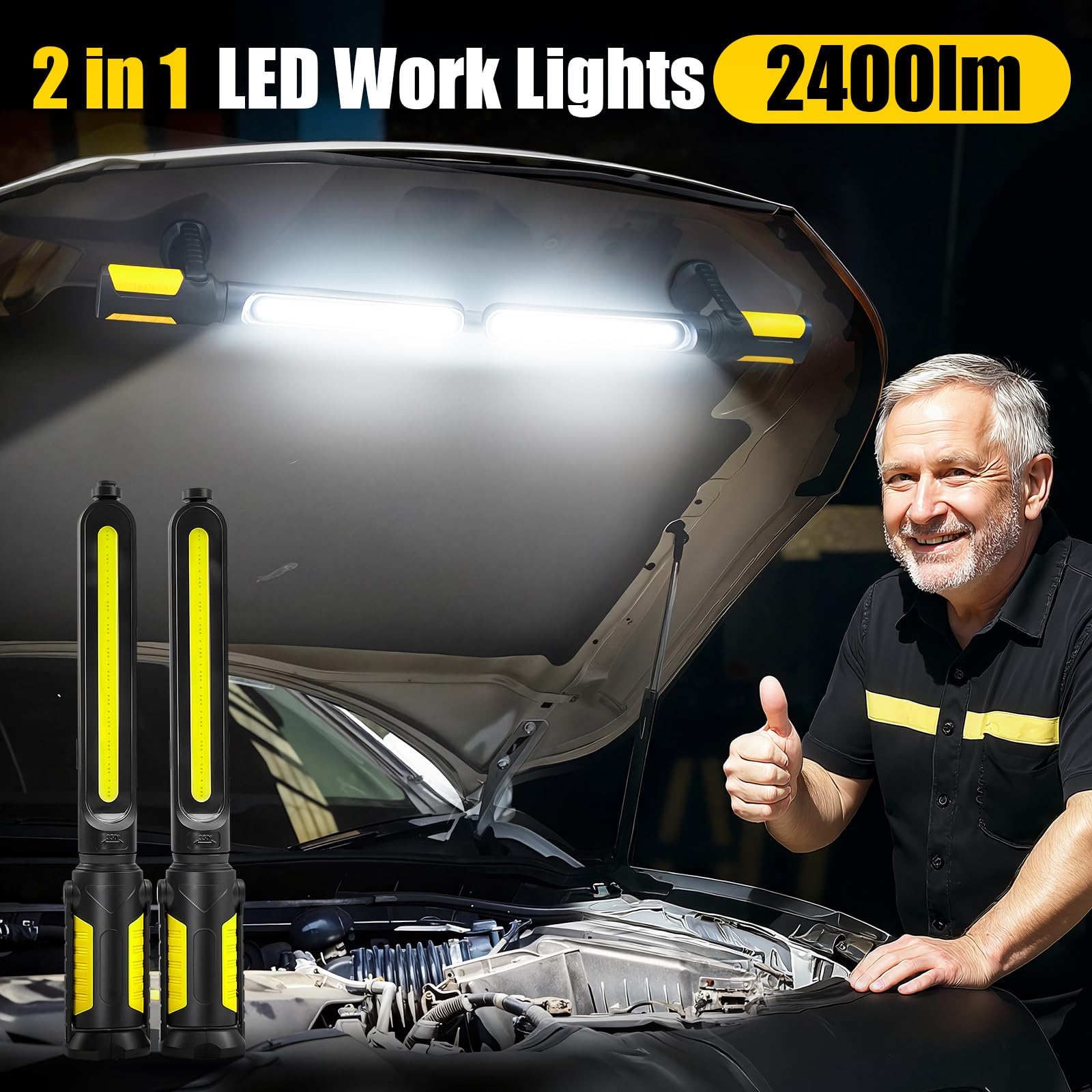 SYLSTAR work light delivers 2400 lumens for bright visibility