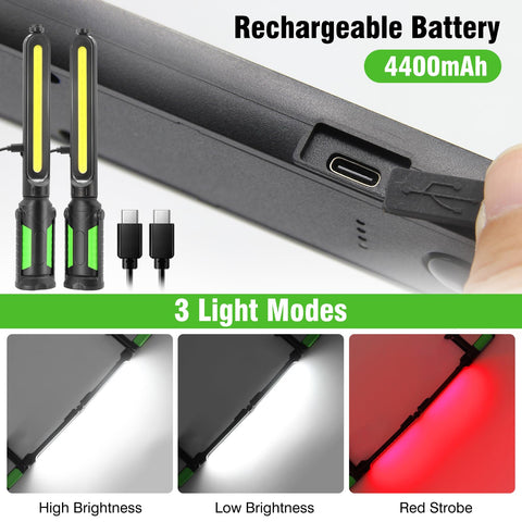 SYLSTAR work light 2400 lumens with a 13-inch COB board for clear nighttime work