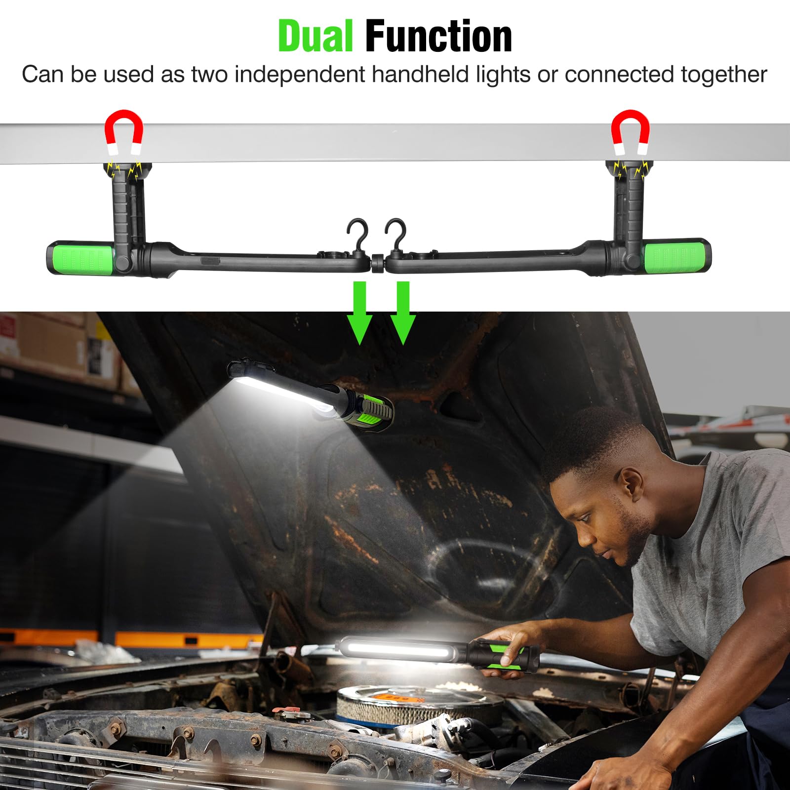 SYLSTAR work light 360-degree rotation for optimal angle