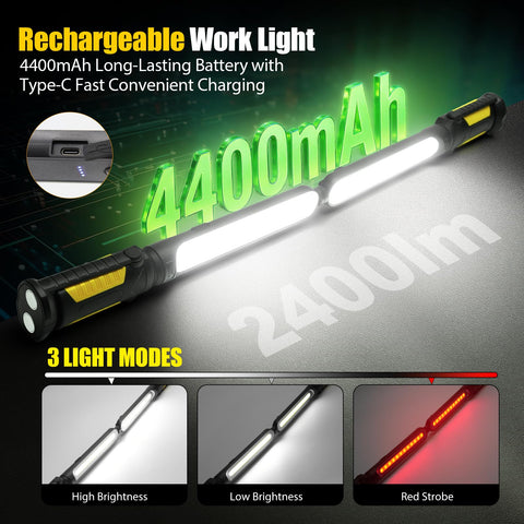 SYLSTAR work light offers 360-degree rotation for precise aim