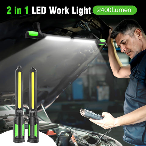 SYLSTAR work light with concealed hooks for versatile mounting