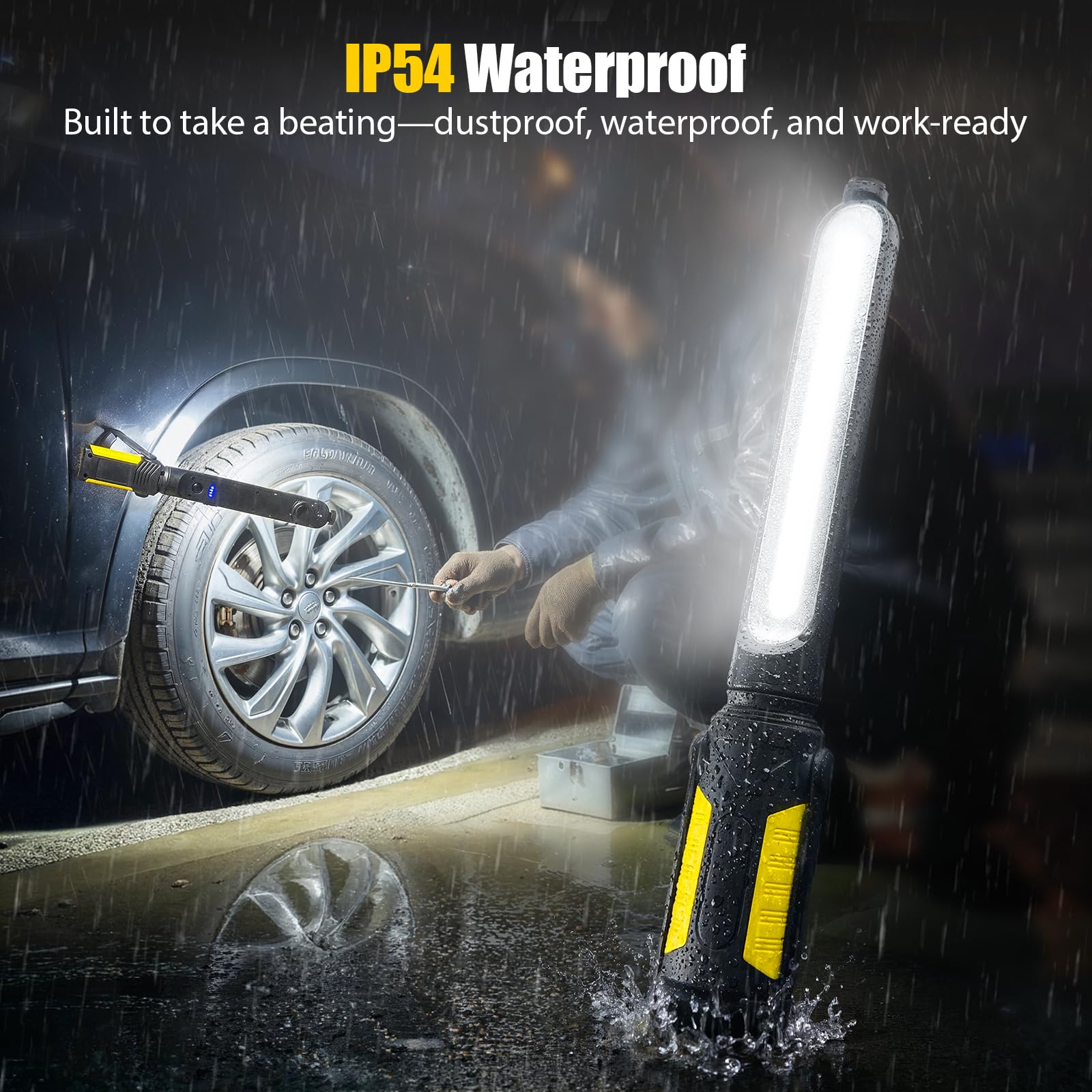 SYLSTAR work light IP54 shell resists rain and dust