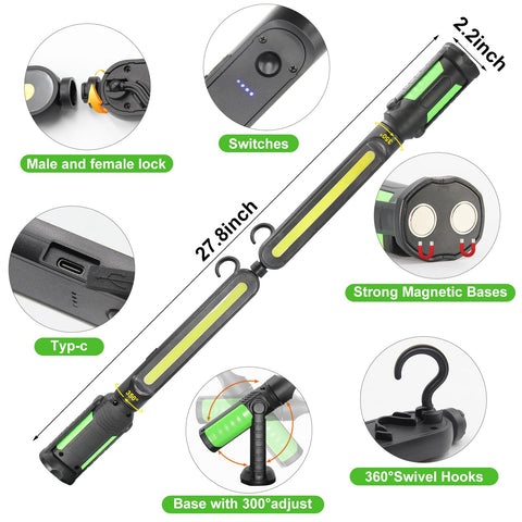 SYLSTAR work light IP54 rated for rain and dust resistance