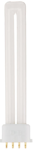 Sylvania 20318 CFL bulb, T4 shape, compact 2GX7 base for tight fixtures.