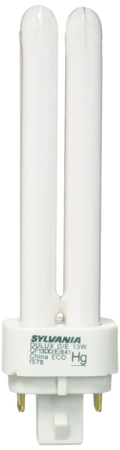 Sylvania 20667 13W CFL double-tube with 4100K for crisp task lighting