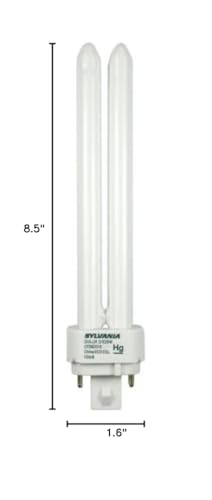 Sylvania 26W CFL lamp provides bright 4100K light for task lighting and energy savings.