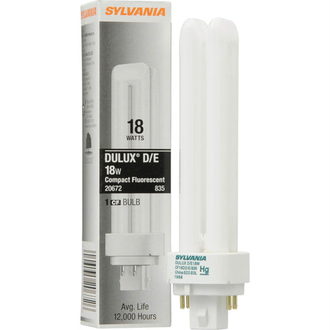 Sylvania 20672 18W 4-pin CFL double tube for energy-efficient lighting