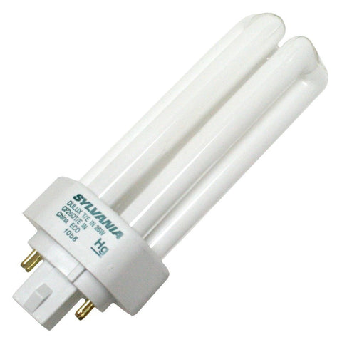 Sylvania 20881 triple-tube CFL lamp delivering 3500K light for daily tasks.