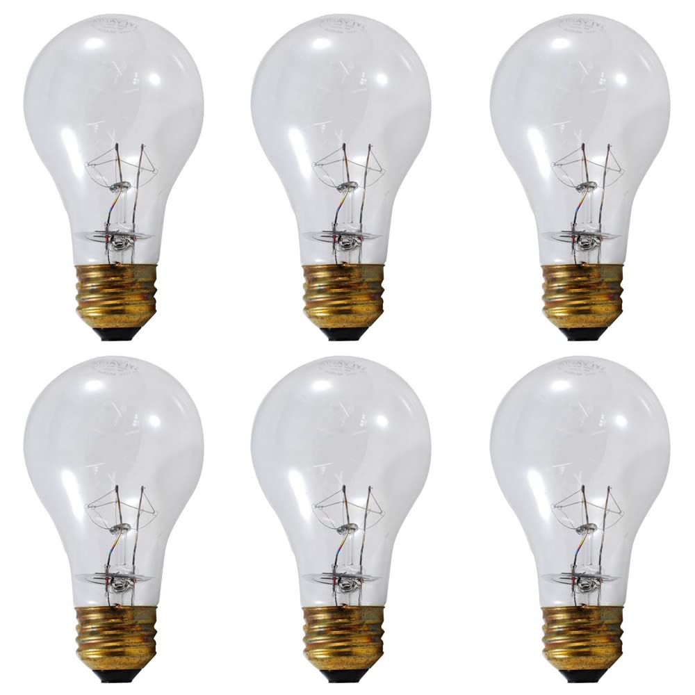 Sylvania 60A19 clear bulb at 120-125V ready for home lighting