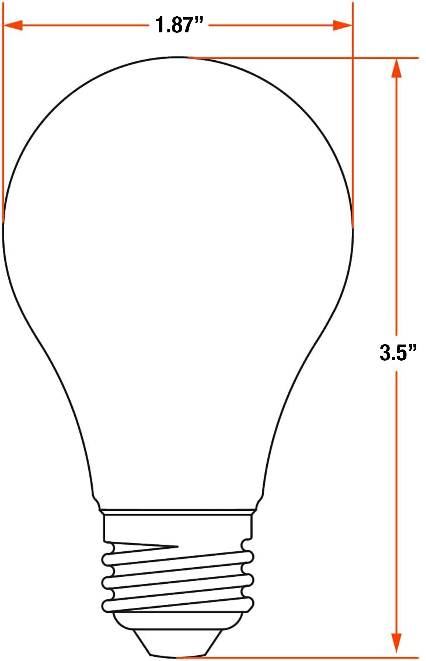 SYLVANIA A15 40W bulb in fixture, provides steady soft white illumination.