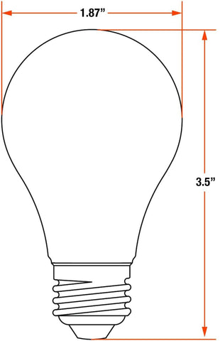 SYLVANIA A15 40W bulb in fixture, provides steady soft white illumination.